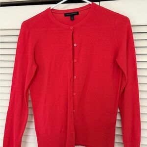 Banana Republic Vibrant Red Cardigan